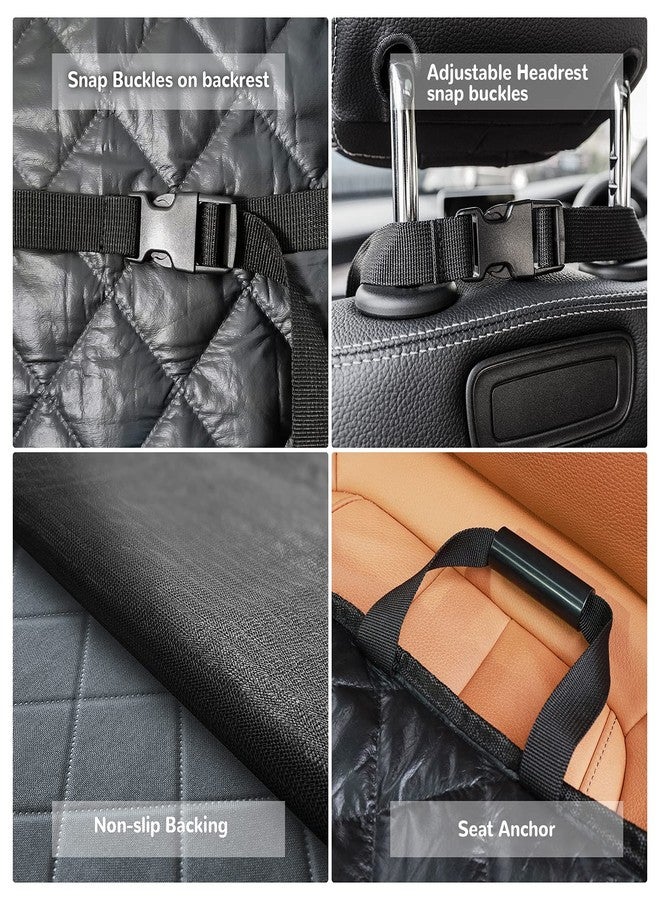 UR باور غطاء مقعد أمامي للكلاب من URPOWER للسيارات، مقاوم للماء بنسبة 100%، مانع للانزلاق، واقي مقعد السيارة للحيوانات الأليفة، أغطية مقاعد مبطنة ومتينة للكلاب للسيارات والشاحنات وسيارات الدفع الرباعي - Image 5